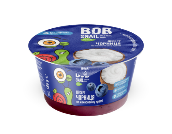 BLUEBERRY DESSERT based on coconut cream