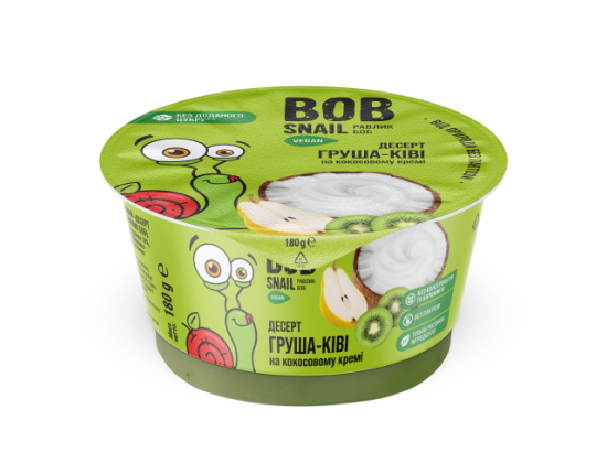 KIWI-PEAR DESSERT based on coconut cream
