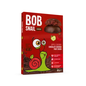 Фруктово-ягідні цукерки в чорному шоколаді (Choco Crush) “Яблуко-Вишня” 60г